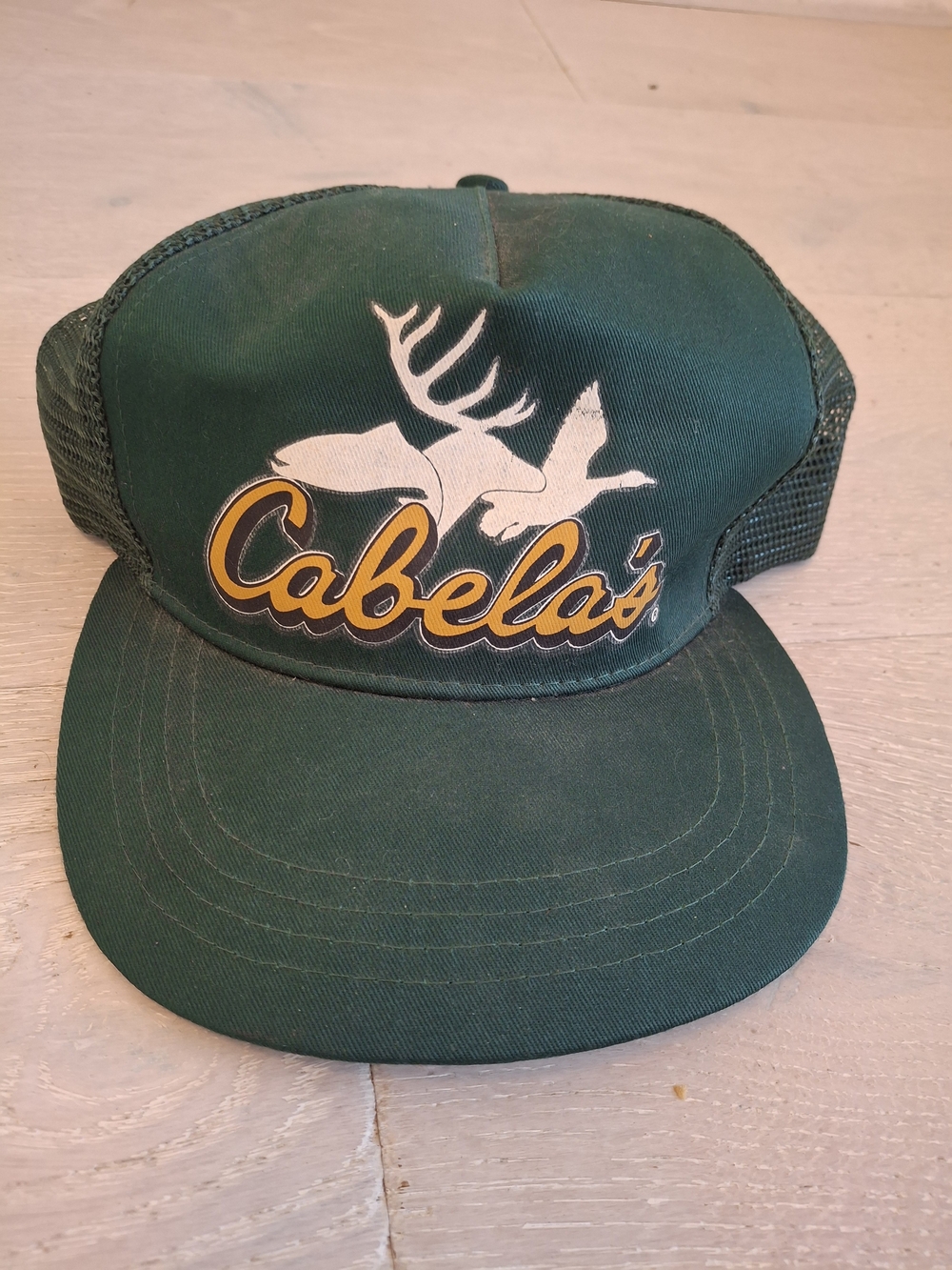 Vintage Cabela's Men's Green Trucker Hat